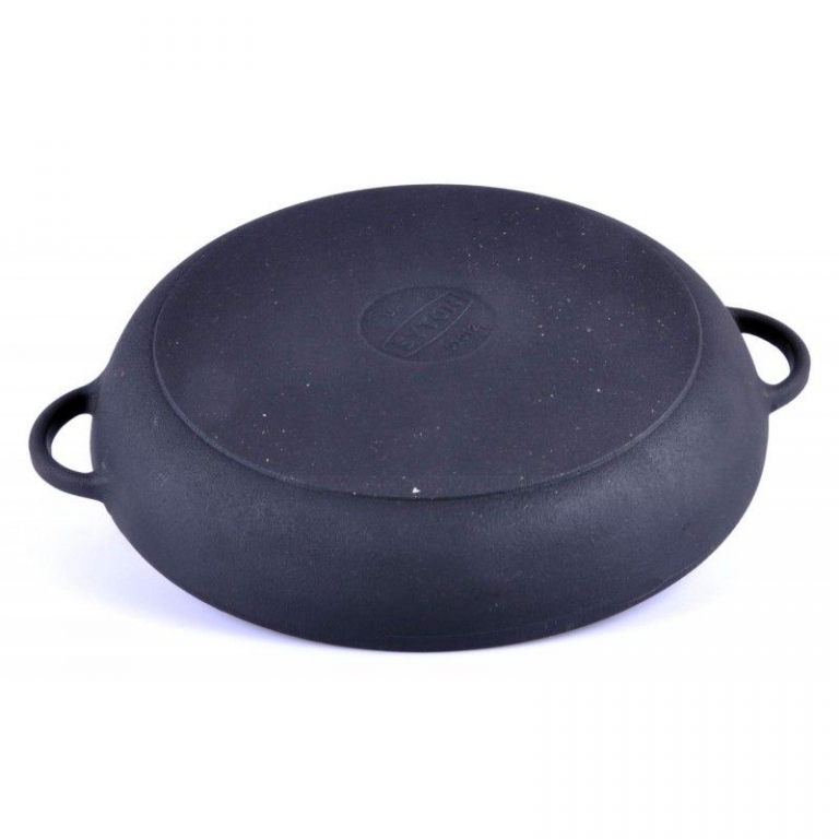 Жаровня Ситон 340х70 чугунная с крышкой-сковородой купить недорого