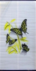 Инфракрасный пленочный обогреватель Бархатный сезон желтые Бабочки на белом (доброе тепло) НЭБН-0, 7