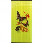 Инфракрасный пленочный обогреватель Бархатный сезон Бабочки красные на желтом (доброе тепло) НЭБН-0, 7