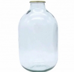 Банка стеклянная Волгоград 10 литров СКО 82 Прозрачная