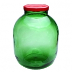 Банка стеклянная Волгоград 7 литров зеленая твист 110
