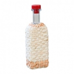 Стеклянная Бутылка Хуторок 0.5 литра, оплетка листьями кукурузы