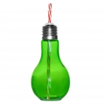  Кружка Лампочка зеленая с трубочкой