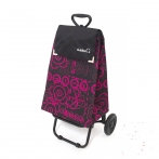Сумка-тележка Garmol TELESCOPICO LOVE 203TL LV C-677, черный/фиолетовый