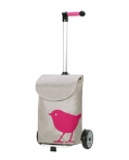 Сумка-тележка Andersen Unus Shopper Bird, розовая 140-102-70