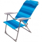 Кресло-шезлонг Ника К2 синее складное