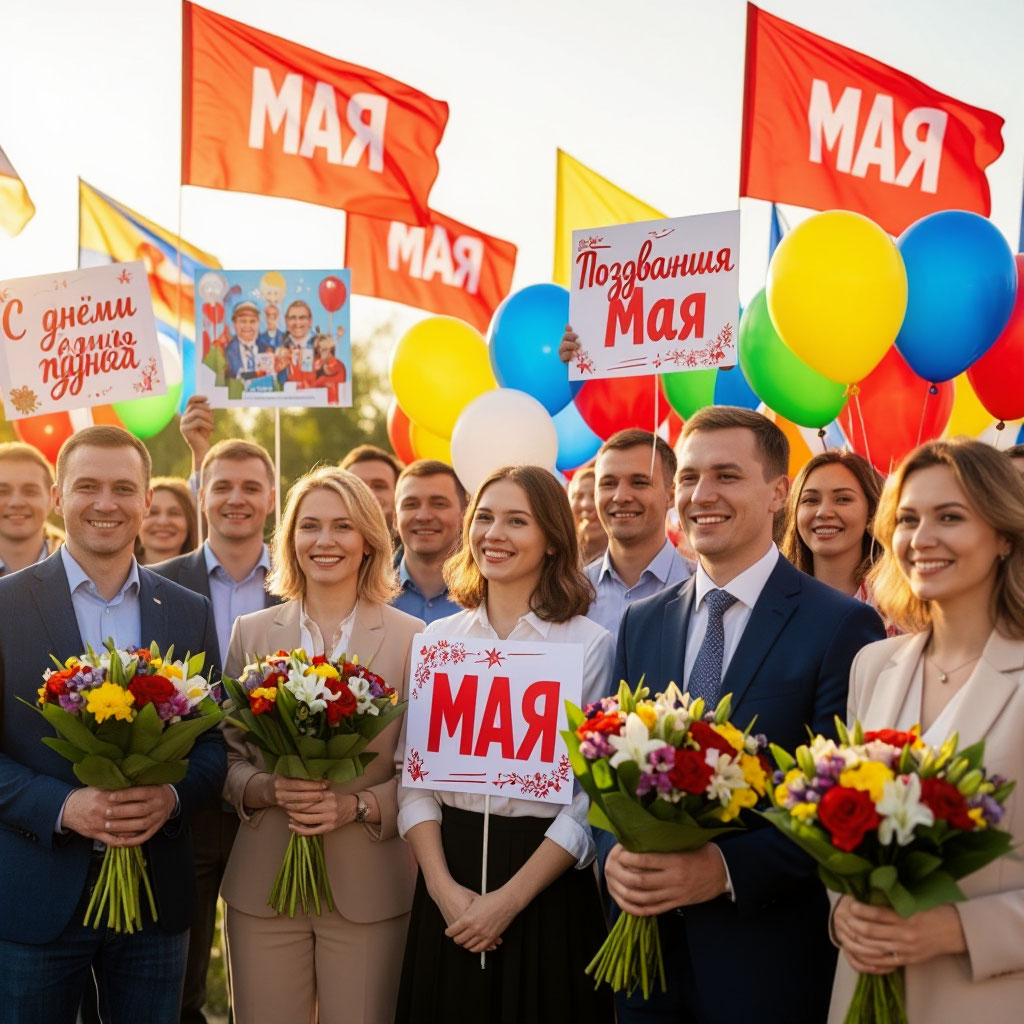 с ПРАЗДНИКОМ 1 МАЯ